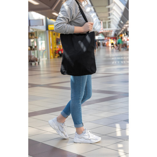 Torba z bawełny z recyklingu AWARE™ Czarny P762.541 (6)