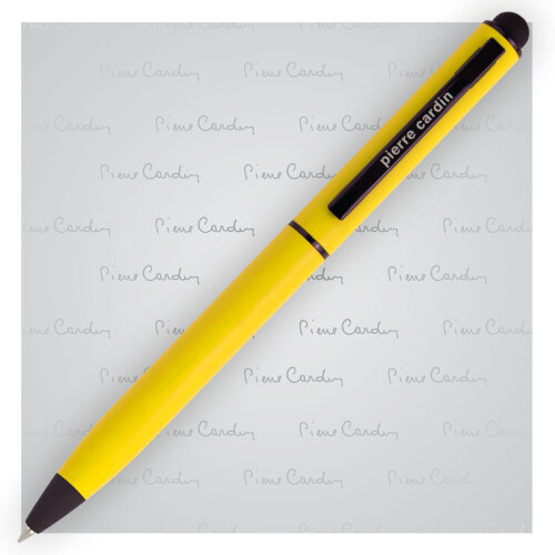 Długopis metalowy touch pen, soft touch CELEBRATION Pierre Cardin Żółty B0101700IP308 