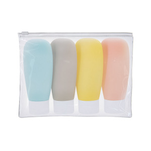 Zestaw podróżny, kosmetyczka, 4 pojemniki