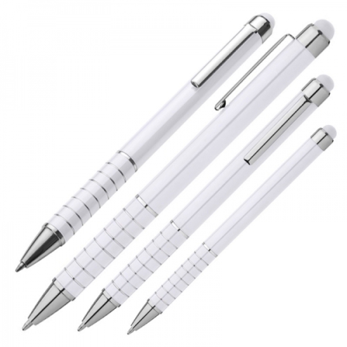 Długopis metalowy touch pen LUEBO biały 041806 (1)