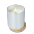Świeca zapachowa Bhakti na bazie roślin w aluminiowym słoiku z recyklingu Srebrny LT90745-N0005 (1) thumbnail