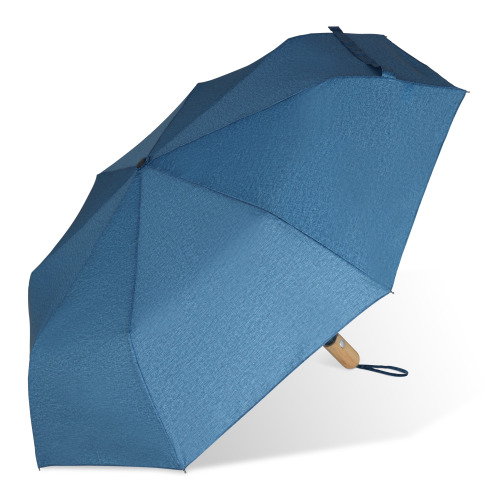 Składany parasol 21” z plastiku z recyklingu automatycznie otwierany Ciemnoniebieski LT97112-N0010 