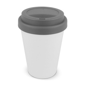 Filiżanka do kawy RPP z białym korpusem 250ml Biały / szary