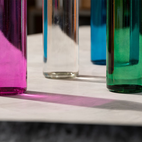 Szklana butelka 500 ml Niebieski V0855-11 (3)