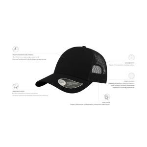Czapka Snapback Siateczka Bawełniana - Red & Red