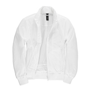 Kurtka Bomber Damska Oddychająca Wodoodporna - White & White