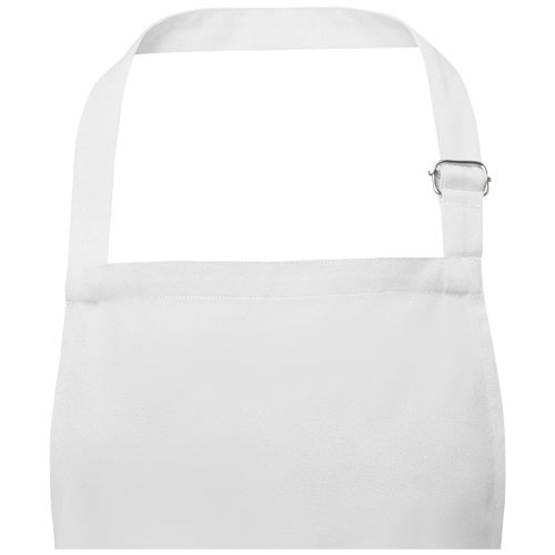 Andrea fartuch o gramaturze 240 g/m² z regulowanym paskiem na szyję Biały 11333401 (4)