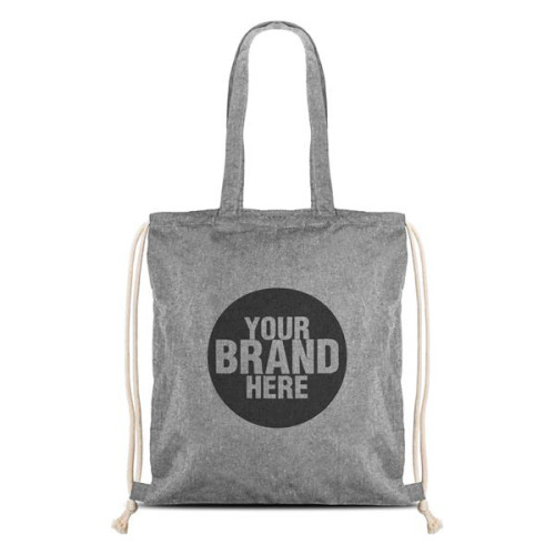 Plecak z recyklingowej bawełny 140 g / RecyPack Ciemnoszary IP31117596 (4)