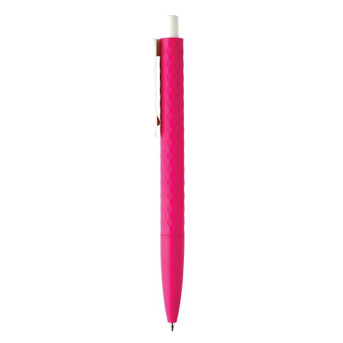 Długopis X3 z przyjemnym w dotyku wykończeniem różowy V1999-21 (1)