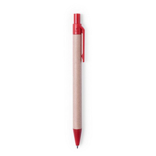 Długopis z kartonu z recyklingu czerwony V1993-05 (2)