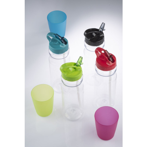 Bidon ze słomką TRANCE 700 ml Czarny 16216-02 (5)