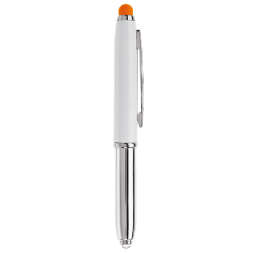 Długopis Stylus Shine+rysik Biały / pomarańczowy LT87794-N0126 (1)