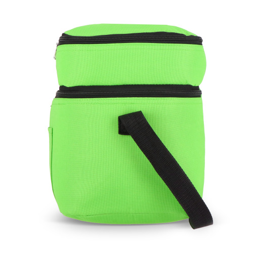 R-PET 600D Dwukomorowa torba chłodząca 30 x 20 x 24 cm 12L Jasnozielony LT95393-N0032 (3)