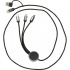 Kabel do ładowania 4w1, podświetlany INGE Czarny 3494503  thumbnail