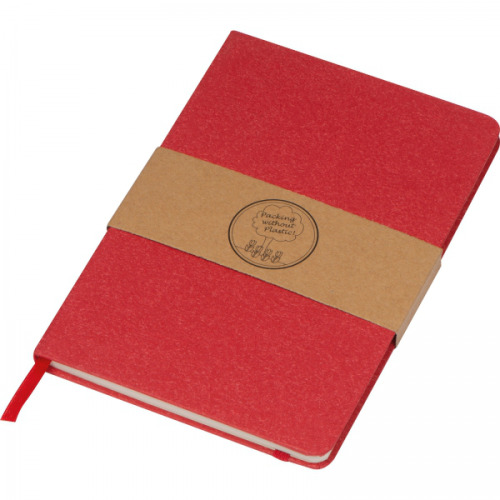 Notatnik A5 w kropki z papieru z recyklingu AGNESE Czerwony 2179905 (6)