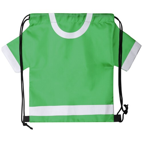 Worek ze sznurkiem "koszulka kibica" zielony V8174-06 