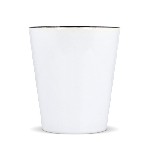 Kubek subli Melbourne kolorowy rant i uchwyt 300ml Biały / czarny LT51192-N0102 (4)