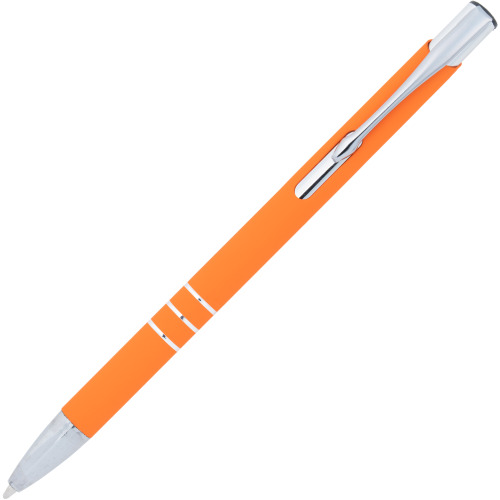 Długopis metalowy soft touch NEW JERSEY Pomarańczowy 055510 (1)