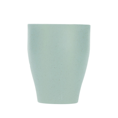 Bambusowy kubek 300 ml z łyżeczką Jasnozielony V0847-10 (2)