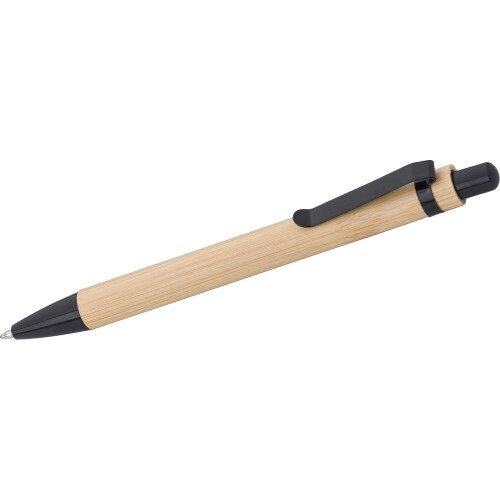 Bambusowy długopis czarny V1336-03 