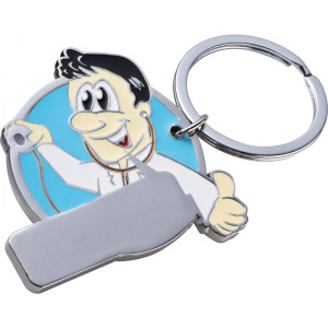 Brelok metalowy CrisMa ROBERT Jasnoniebieski