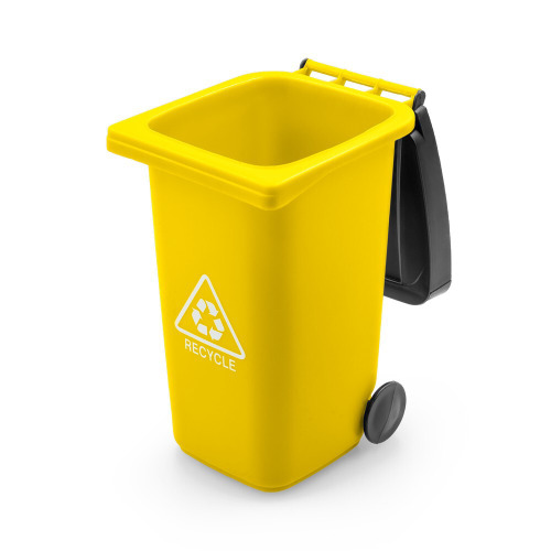 Pojemnik na przybory do pisania „kontener na śmieci” | Erco żółty VA079-08 (2)