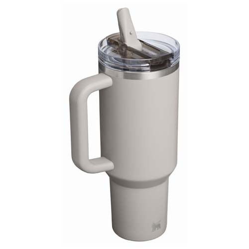 Stanley Quencher® ProTour 1180 ml termoizolowany kubek ze słomką, wykonany z recyklingowanej stali nierdzewnej Szary 10097982 (3)
