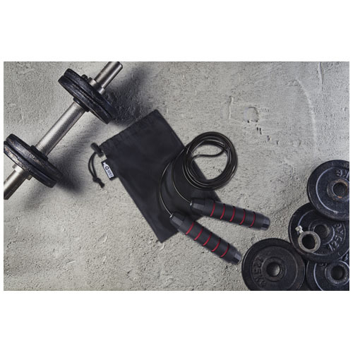 Miękka skakanka Austin w woreczku z plastiku PET z recyklingu Czerwony 12702121 (6)