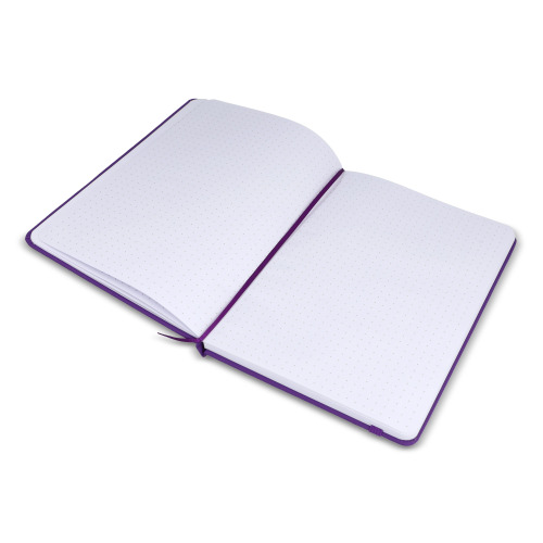 Notatnik A5 PU z kartkami papieru w kropki Purpurowy LT92064-N0072 (3)