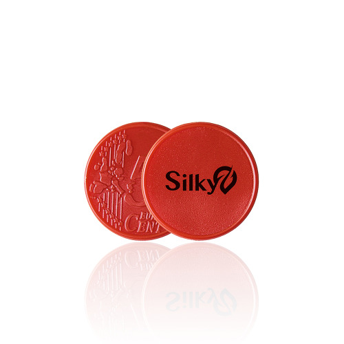 Plastikowy żeton do wózka 0,50 € / Coin 50 Biały IP14083300 (1)