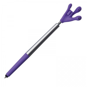 Długopis plastikowy touch pen Smile Hand CrisMa KARINA Fioletowy
