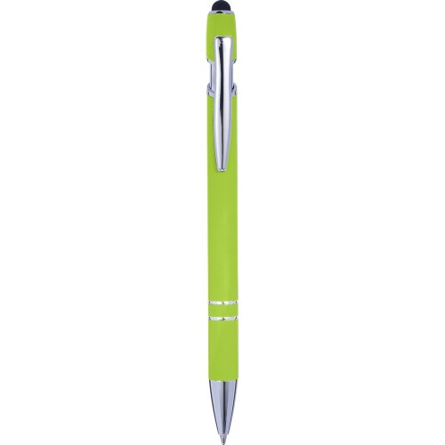 Długopis, touch pen limonkowy V1917-09 (1)