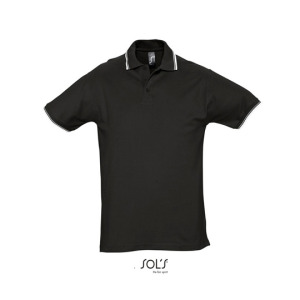 Koszulka Polo Męska Pique Klasyczna - Red & White