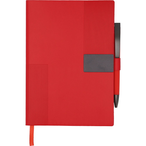 Notes A5 w linie z długopisem MERSIN Czerwony 562005 