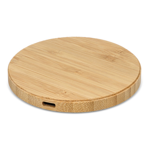 Bezprzewodowa podkładka ładująca bamboo 15W Naturalny LT95557-N0094 (2)