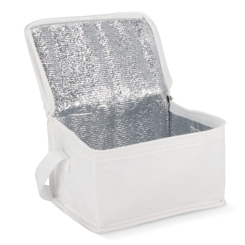 R-PET 6 Torba chłodząca na puszki z włókniny 20 x 13 x 12,5 cm 75g/m² Biały LT95390-N0001 (3)