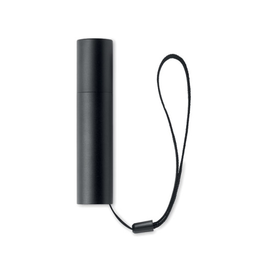 Aluminiowa latarka akumulatorowa Czarny MO2461-03 (1)