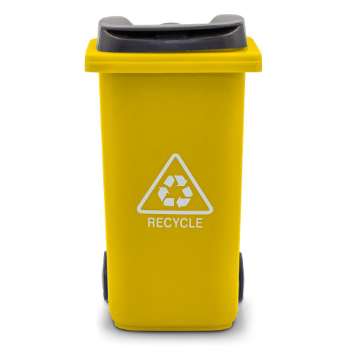 Pojemnik na przybory do pisania „kontener na śmieci” | Erco żółty VA079-08 (3)