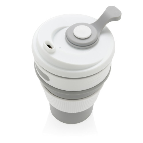 Składany kubek podróżny 350 ml Szary P432.602 (2)