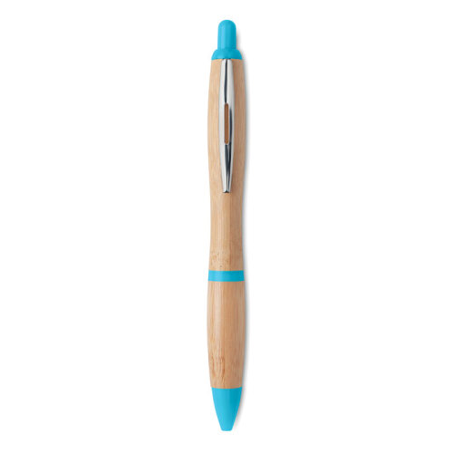 Długopis z bambusa turkusowy MO9485-12 (2)