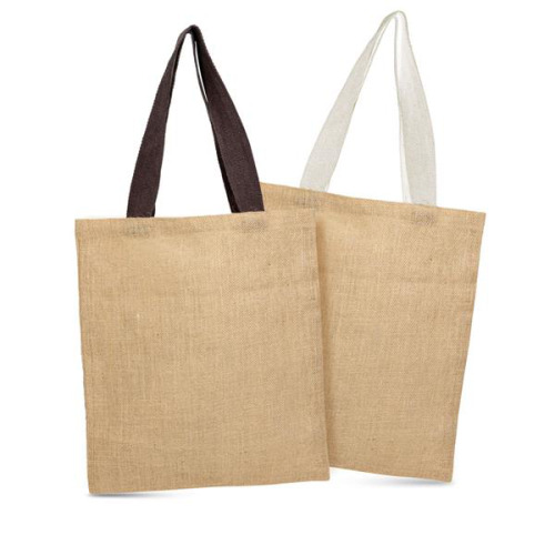 Torba jutowa z bawełnianymi uchwytami / Strapcote Brązowy IP31111837 (5)