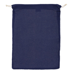 Bawełniana torba wielokrotnego użytku na żywność OEKO-TEX® 30x40cm Ciemnoniebieski