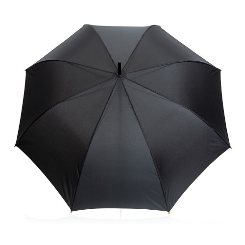 Bambusowy parasol automatyczny 27" AWARE™ RPET Czarny P850.661 (1)