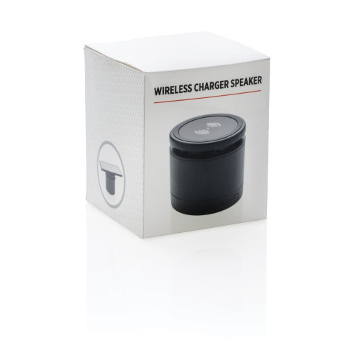 Głośnik bezprzewodowy 3W, ładowarka bezprzewodowa 5W Czarny P328.031 (7)