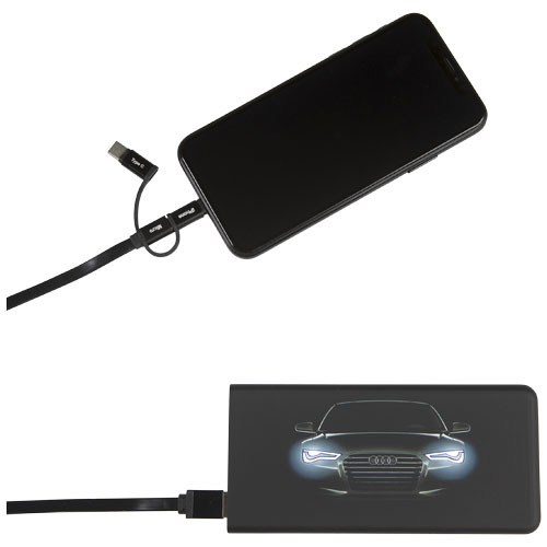 Powerbank z podświetlanym logo  - SCX.design P15 Czarny 2PX01690 (3)