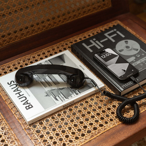 POP Phone Słuchawka Retro Black POPP01BL (2)