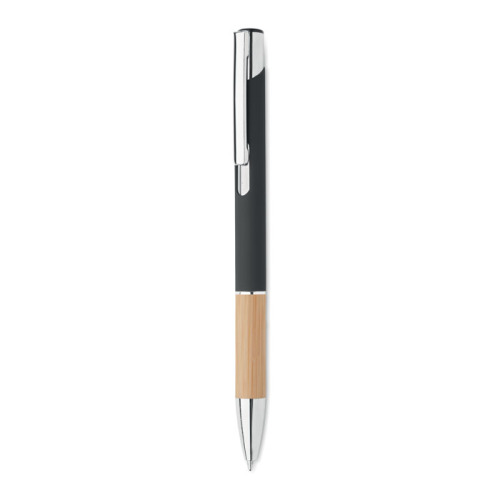 Aluminiowy długopis przycisk Czarny MO2159-03 