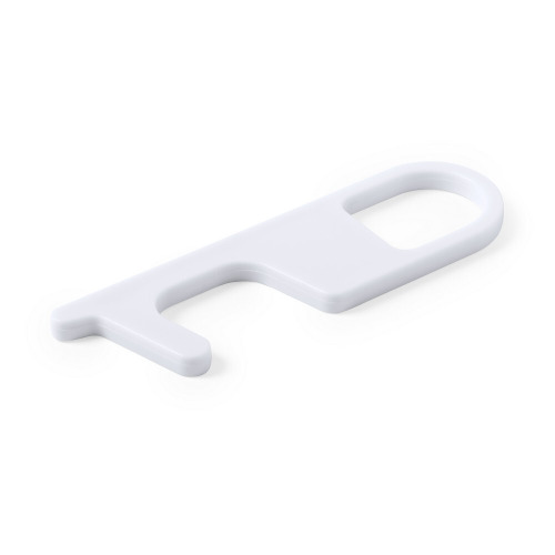 Brelok do bezdotykowego otwierania drzwi i korzystania z powierzchni wspólnych Biały V8192-02 