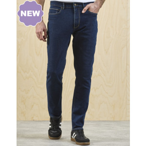 Spodnie Klasyczne Proste Nogawki Denim Stretch