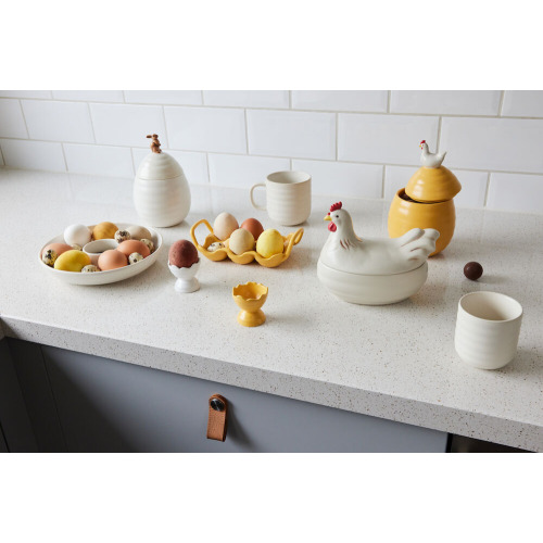 SŁOIK ELLEN Z POKRYWKĄ ZAJĄCZEK, KREMOWY Kremowy 5018449- (2)